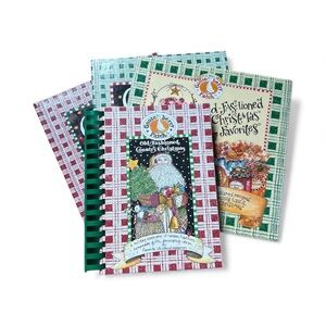 Gooseberry Patch Christmas Cookbooks Set Of 4